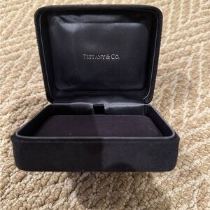 Tiffany & Co. Elegant Black Jewelry Case